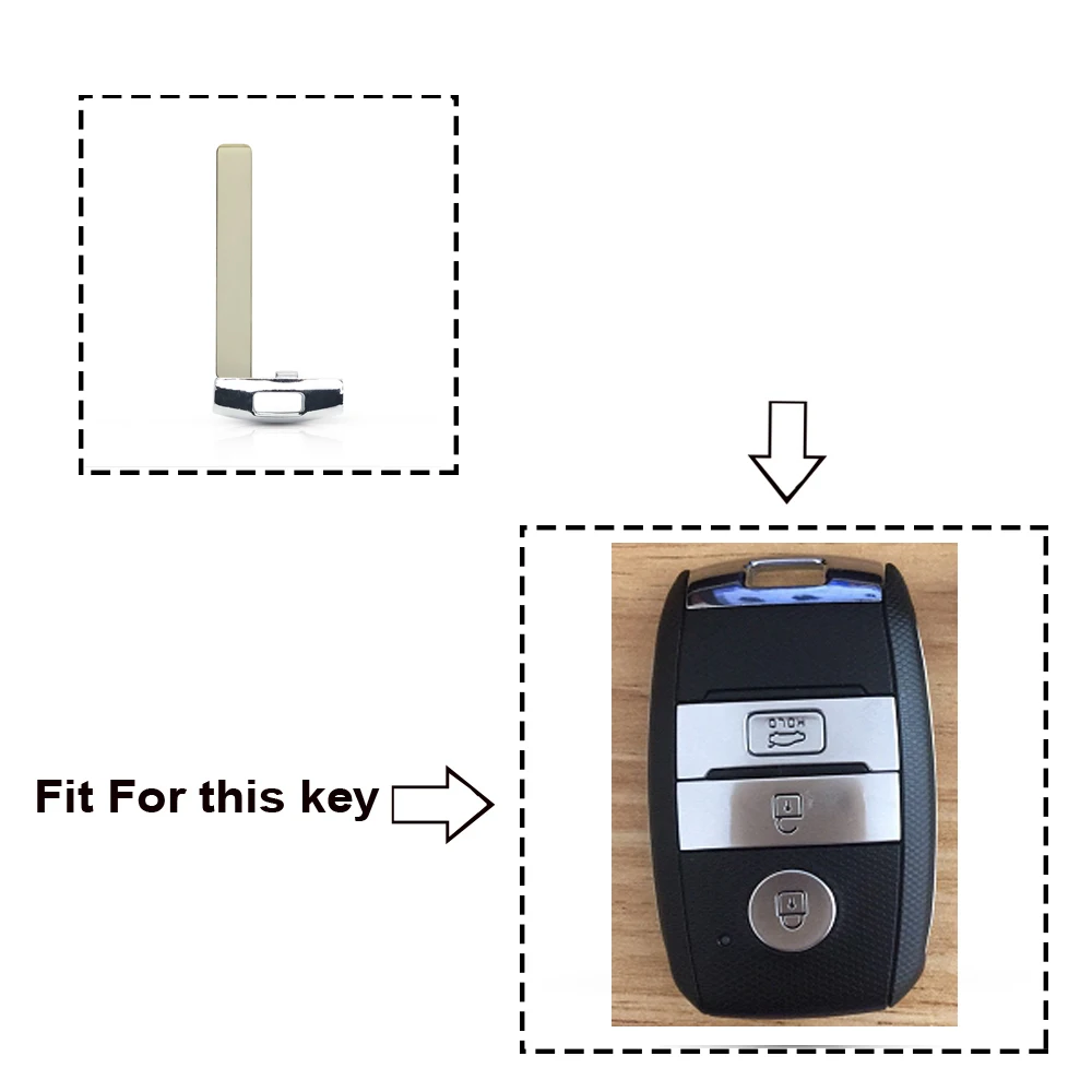 Dandkey wkładka awaryjna pilot samochodowy inteligentne ostrze klucza dla Kia Sportage Optima S 81996-2P300 2011 2012 2013 2014 2015 2016 Uncut