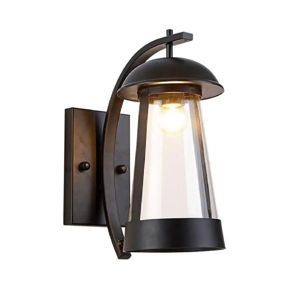 Black Wall Lamp Sconces Modern Mid Century Art Design Wall Mounted Sconce with Clear Glass Vanity lamp for indoor outdoor