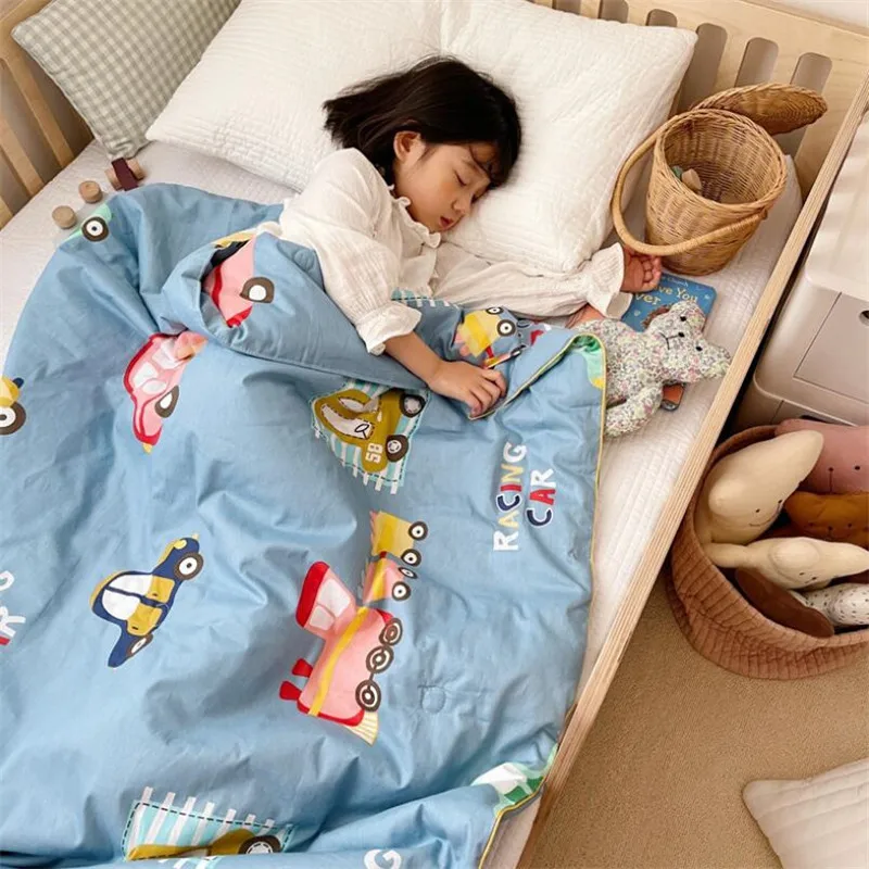 Winjaunt New Baby Sleeping Quilt Kids Children Summer Kindergarten Nap Sleeping Quilt Blanket Air-Conditioner Room Kids Blanket