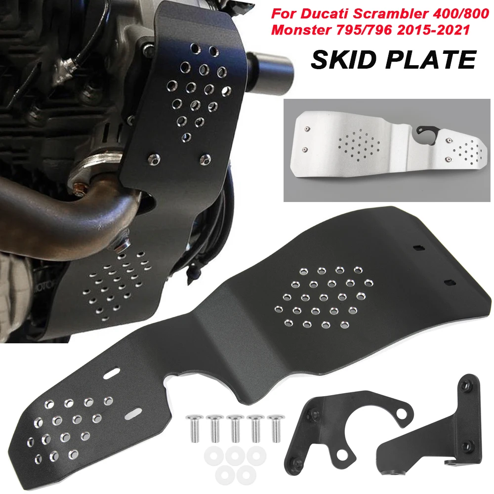 Engine Guard Cover Belly Pan Protection Skid Plate For Ducati Scrambler Iron 2015-2022 2021 Monster 797 2017 2018 2019 2020