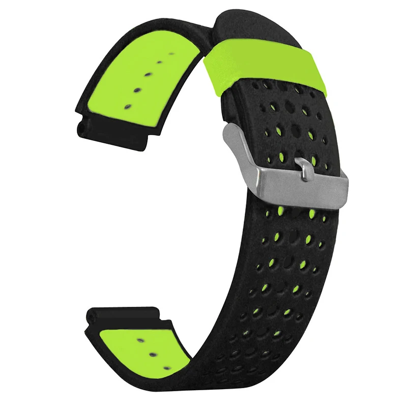 Silicone Steel Buckle Straps Accessories Suitable Bracelet 22MM*15mm Strap For Garmin Forerunner 735xt 220 230 235 620 630