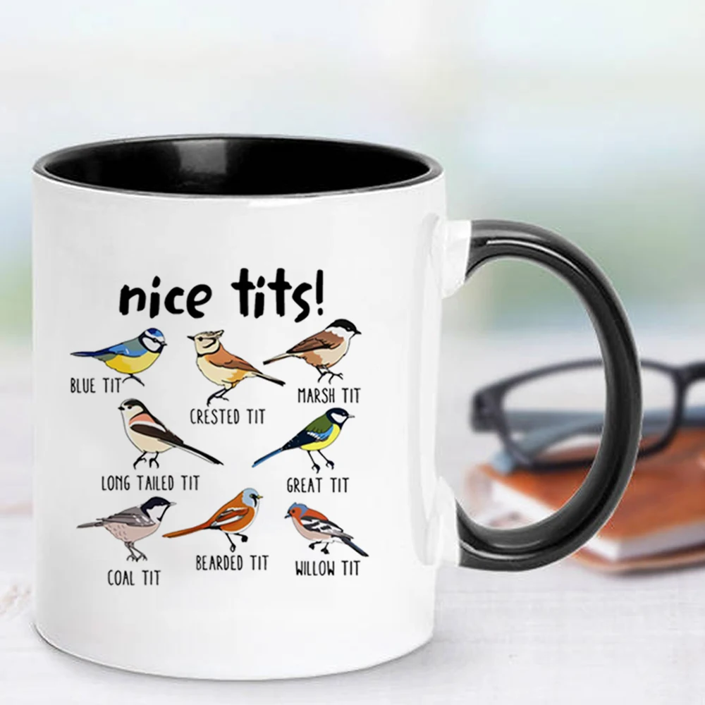 Đẹp ÂU Titishop Cốc Cà Phê Cốc Gốm Sữa Trà Chim Người Yêu Động Vật Bảo Vệ Quà Tặng Sinh Nhật