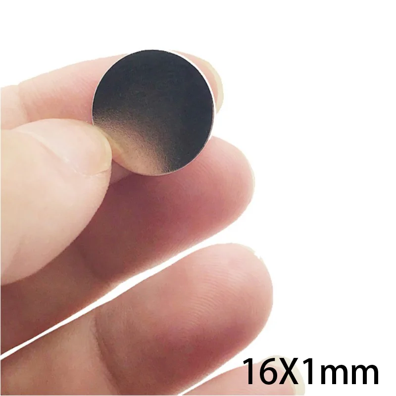 10~500pcs 16x1 mm Rare Earth Magnets Diameter 16x1mm Small Round Magnet strong 16mmx1mm Permanent Neodymium Magnet disc 16*1 mm