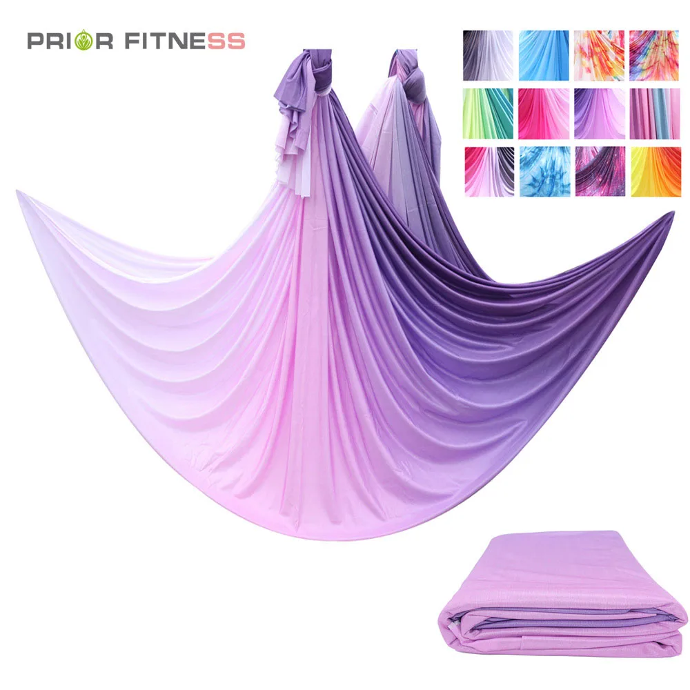 PRIOR FITNESS 7 Meter Aerial Yoga Hammock Fabric High Quality  Aerial Silks Medium Stretch Anti Gravity Yoga Equipment