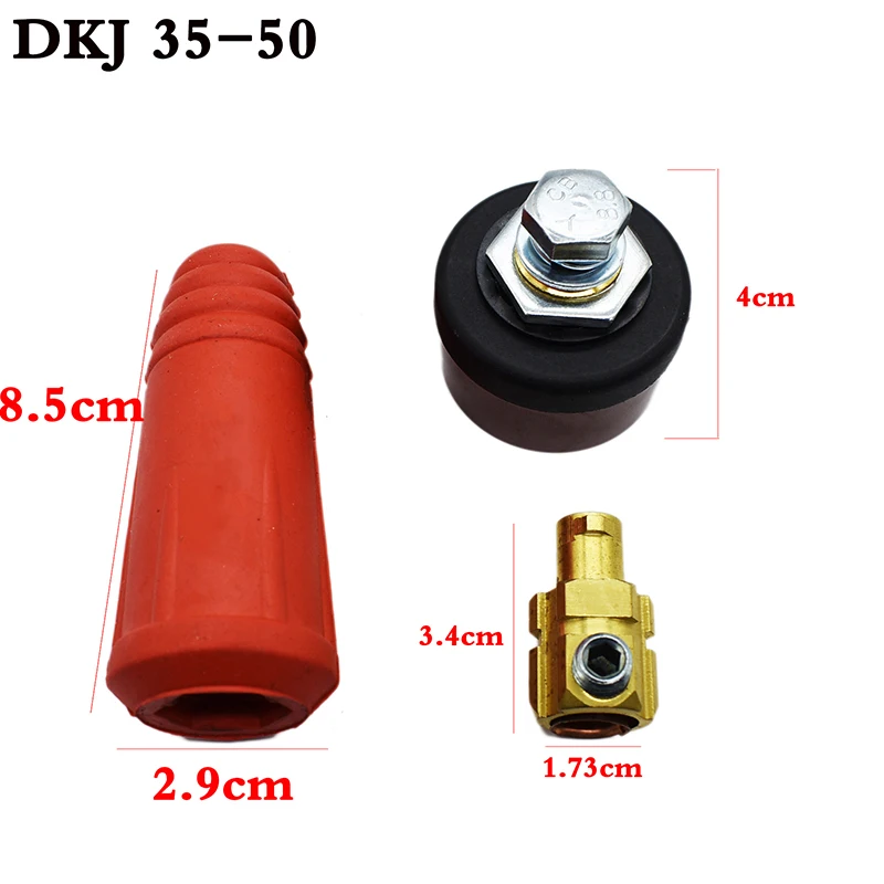 Rapid Fitting Europe Welding Machine Cable Connector DKJ 10-25 35-50 50-70 Quick Connector Welding Machine Plug Socket