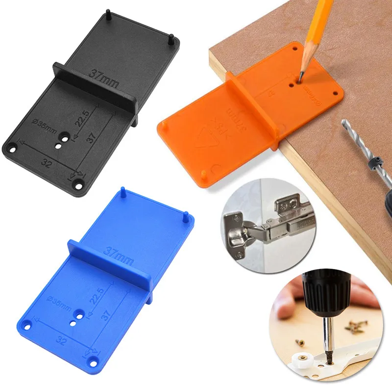 35/40มม.เจาะรูเปิด Locator ไม้ Punch บานพับคู่มือเจาะรู Bit Hole เครื่องมือตู้ DIY งานไม้เครื่องมือ