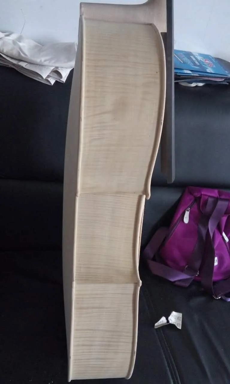 White Cello 4/4 size unvarnished cello with ebony fingerboard