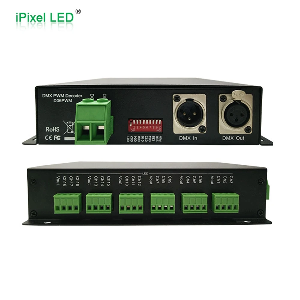 DMX 512 36CH PWM Constant Voltage Decoder