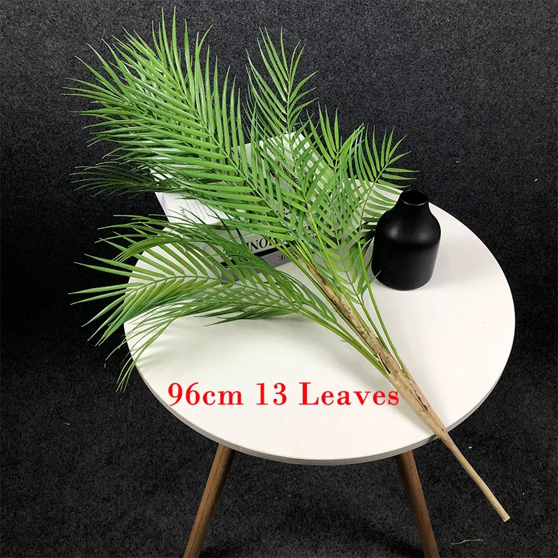 125 cm große künstliche Palme, tropische Pflanzen, Zweig, Kunststoff, künstliche Blätter, grüne Monstera, für Haus, Garten, Raumdekoration – Detail 15
