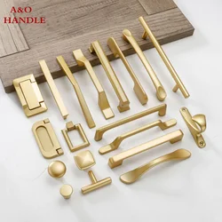 Handles Drawer Cabinet Furniture Kitchen Handles for Cabinet Knob Door Drawer Furniture Kitchen Knob Golden Simplicity Hardware