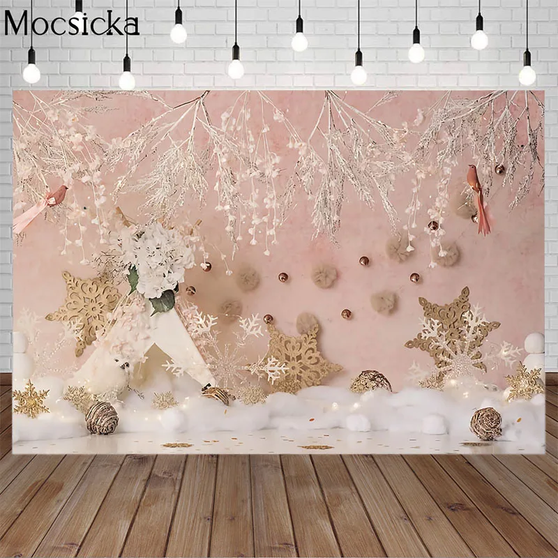 Mocsicka عيد الميلاد التصوير خلفية ندفة الثلج خلفية الأطفال صورة عيد الميلاد الوليد الطرف الديكور الدعائم استوديو الصور