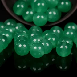 Wholesale Natural Green Jades Stone Beads Round Loose Spacer Beads For Jewelry Making DIY Bracelet Handmade 4/6/8/10/12mm