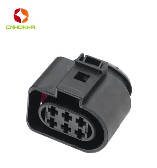 Free shipping 2/5/10 pcs 1J0973833  1J0973733  6 Pin male and female 3.5 Auto LSU Sensor Connector with wire or without wire