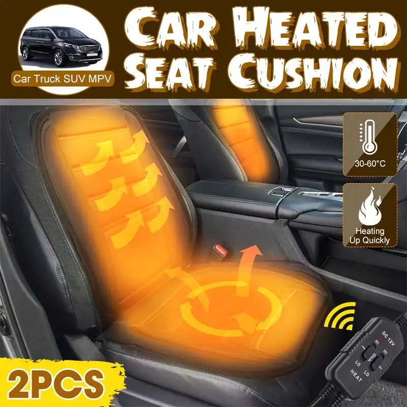 

12V Heated Car Seat Cushion Auto Heating Cover Heating Electric Car Seats Cushion Hot Keep Warm Universal For Car Seats