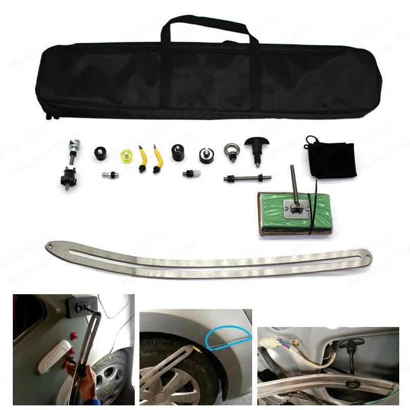 Car Fender Damage Repair tools flat bar tools kit  car dent removal kit auto fender smooth repair car dent repair kit