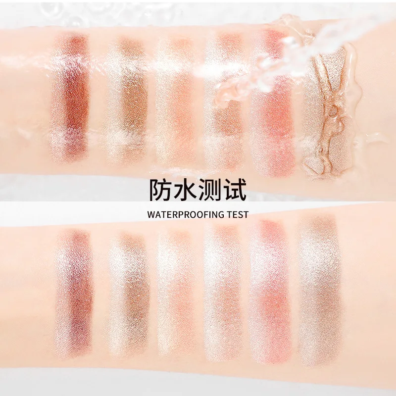 Gradient Two-color Lazy Eye Shadow Stick Waterproof Easy To Wear Eyeshadow Long-lasting Glitter Eye Makeup Beauty Cosmetic