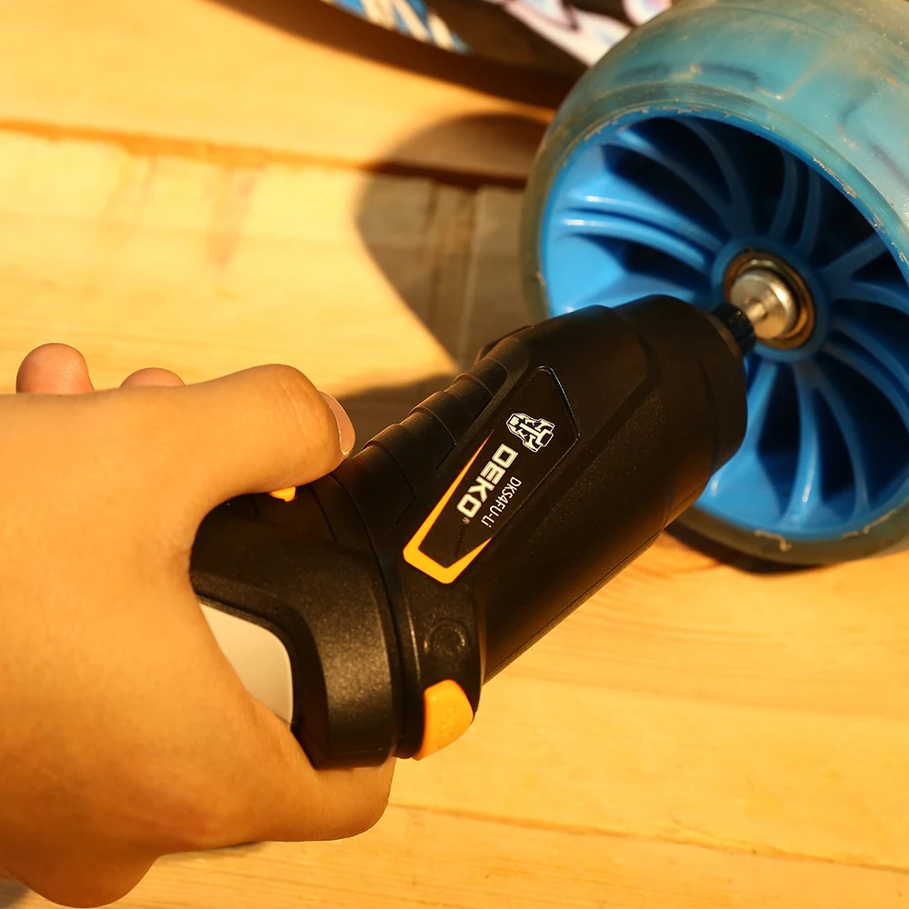 DEKO DKCS3.6O1 S1/S2/S3ไฟฟ้าไร้สายไขควง Keyless Chuck ชาร์จแบตเตอรี่