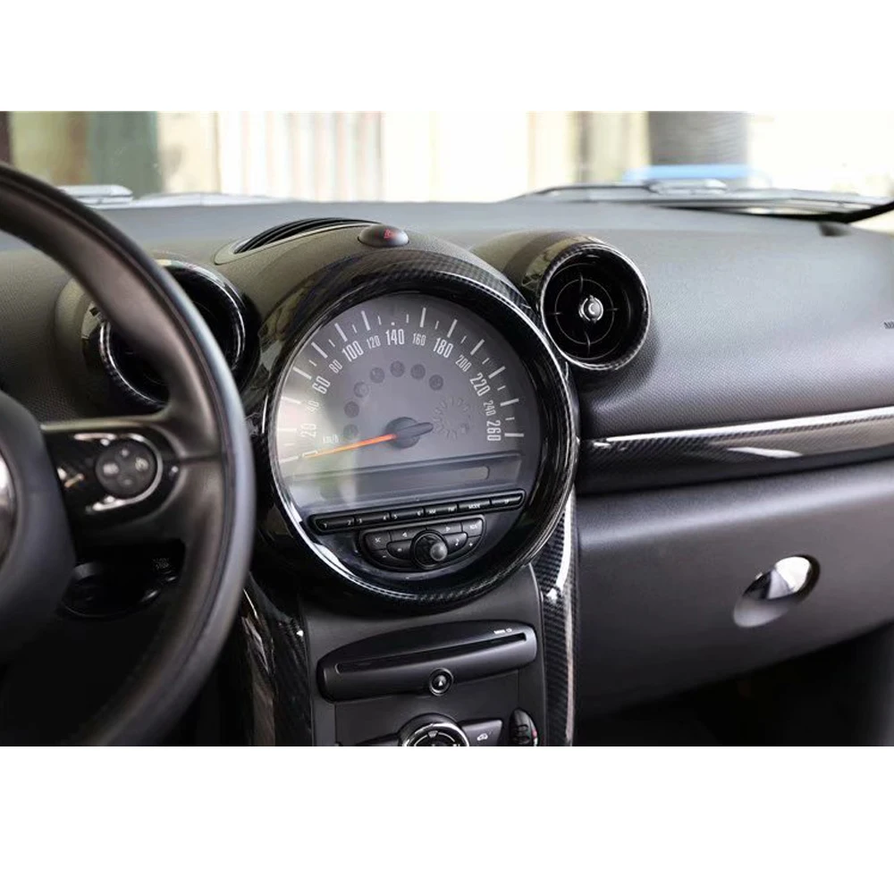 New ABS Car Styling For BMW MINI Countryman R60 2013-2016 Central Dashboard Air Vent Ring Trim Inner Molding Accessories