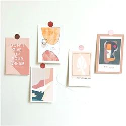 5PC Set Retro Kunst Abstrakte Karten Darstellung Kleine Poster Postkarte Foto Requisiten DIY Schlafzimmer Wand Kreative Dekorative Schreibwaren