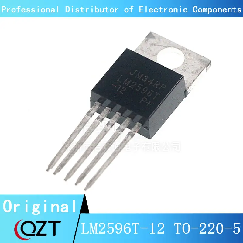 10pcs/lot LM2596T-12 TO220 LM2596T 12V LM2596 TO-220-5 chip New spot