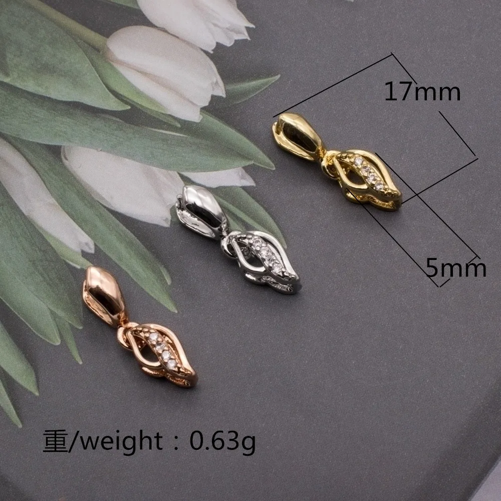 5 pcs / bag Charm jewelry making earrings buckle connector plating gold gold necklace clip high quality jewelry accessories