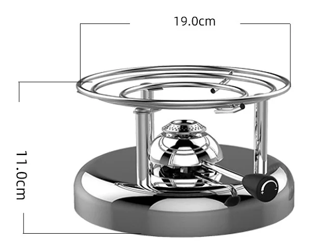 Portable barbecue grill household inflatable small-fire boiler gas stove single-person shabu-shabu hotel fire control 020