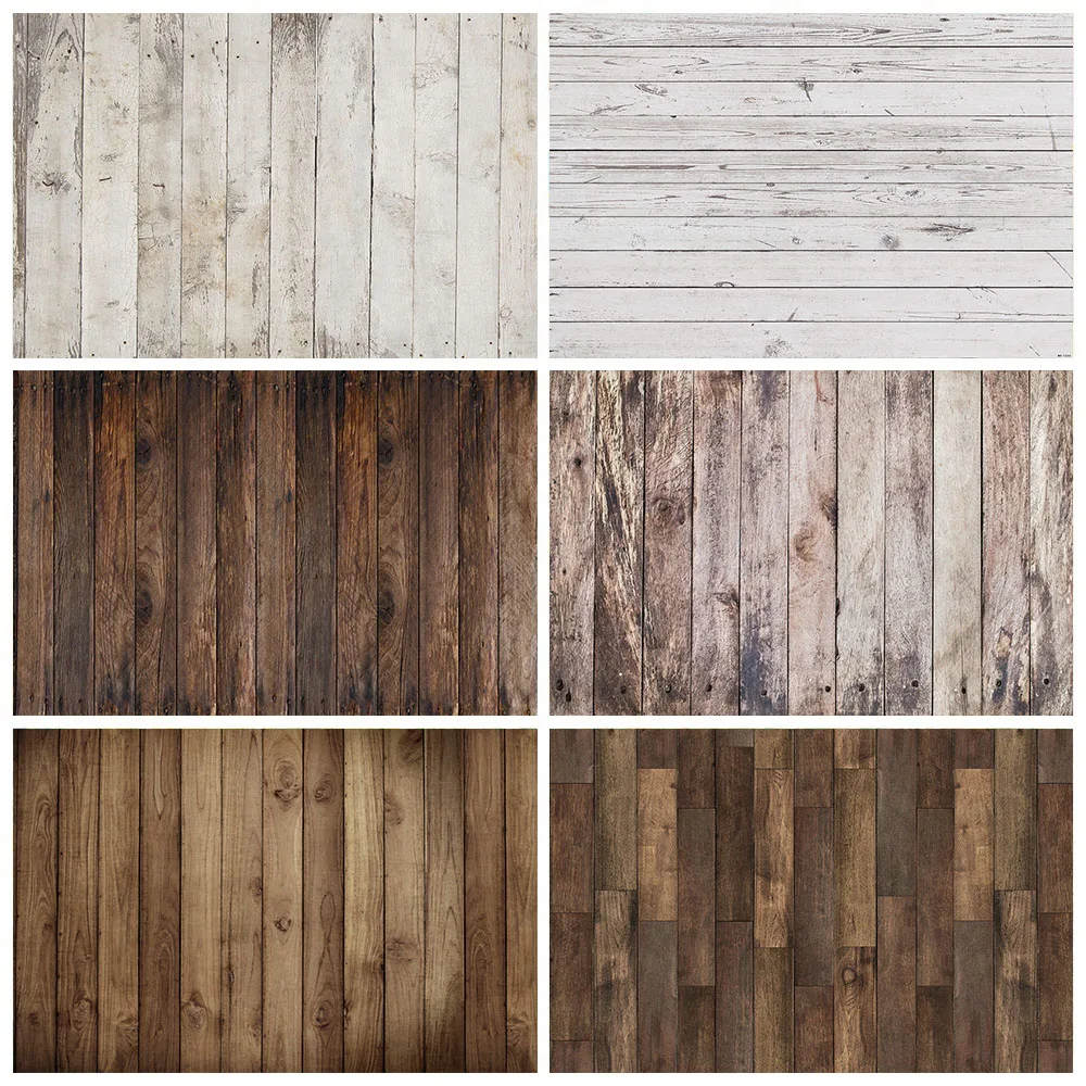 Vinyl Wood Floor Photography Background Rubber Floor Photo Background Baby Portrait Backdrop Newborn Photocall Studio Prop