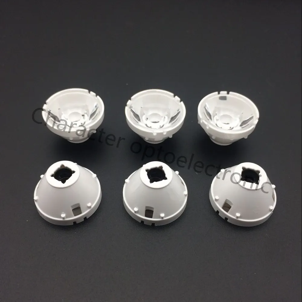 

10/20/50pcs/lotCREE XML LED XML2 LED XHP50 LED Lens 20mm white holder 10/25/45/60 degree LED LENS/Reflector Collimator