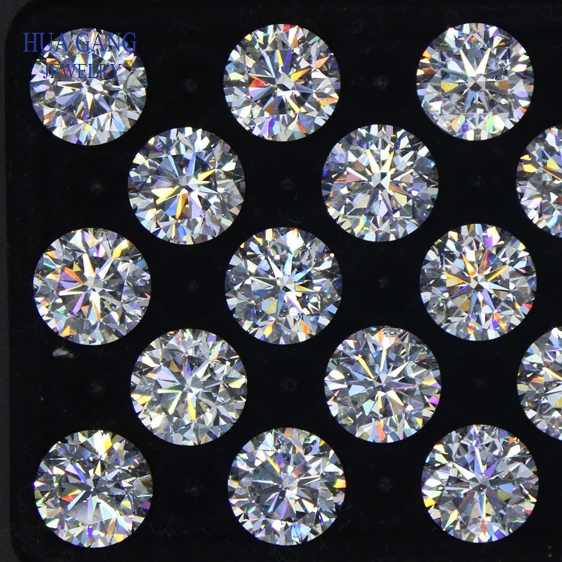 5A 50pcs 3.0~20mm Round Cut White Zircon Stone CZ Stones Synthetic Gemstone For Jewelry Цирконий камень для ювелирных изделий