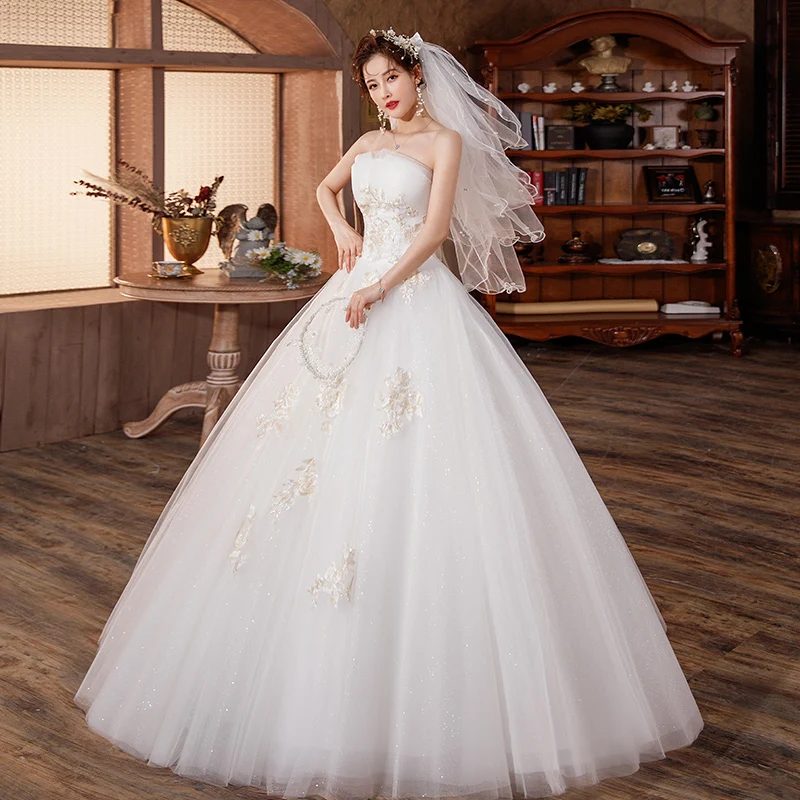 Sexy Wedding Dresses for Women Bride Ball Gowns Plus Size Wedding Dresses Embroidery Vestidos De Novia