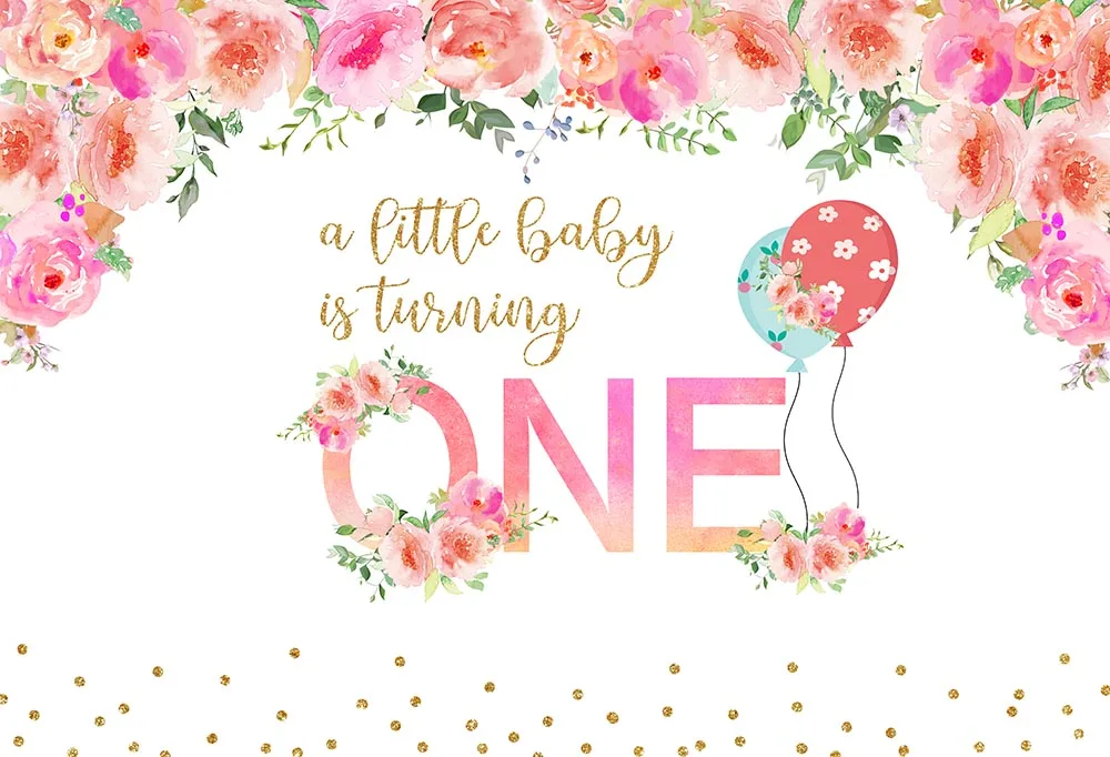 เด็ก Turning One Party ฉากหลัง Unicorn Baby 1st Birthday Party ภาพพื้นหลังสีม่วงดอกไม้ดาวเด็ก Decor วันเกิด