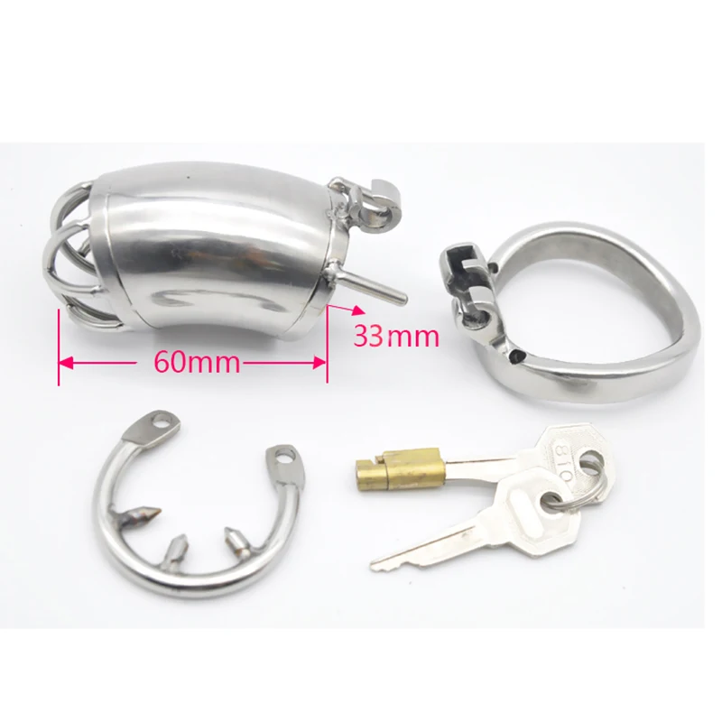 Chaste Bird Male Stainless Steel Cock Cage Penis Ring Chastity Device with Stealth New Lock Adult Sex Toys A271