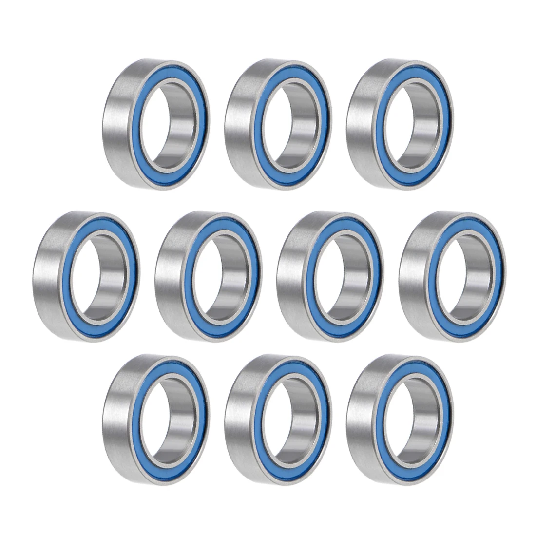 

uxcell 10pcs MR117-2RS Deep Groove Ball Bearings 7x11x3mm Single-row Double Sealed Chrome Steel Z2 ABEC1