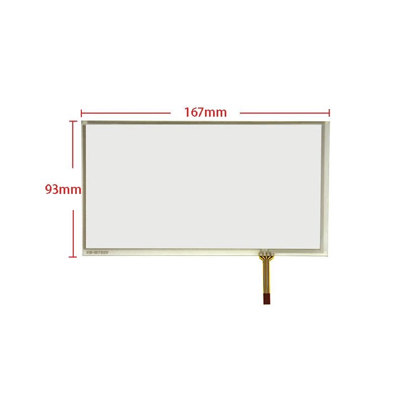 7 인치 4 와이어 저항 터치 스크린 패널 디지타이저 167mm x 93mm GPS LCD 화면