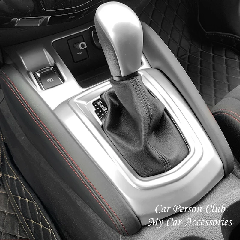 For Nissan Qashqai J11 2016-2022 Car Gear Shift Electronic Handbrake Frame Cover Water Cup Holder Trims ABS Chrome Accessories