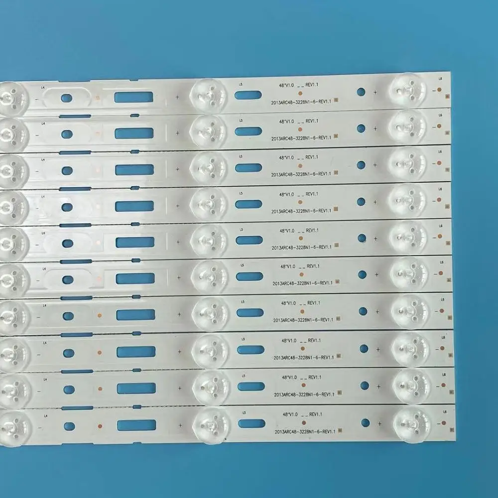 Комплект/10 шт. светодиодная лента для телевизора для 48VLE5421 48VLE5520 48VLE555 48VLE685 48VLE565 BG 48VLE4520 48VLE4421 BF 48VLE4520BM