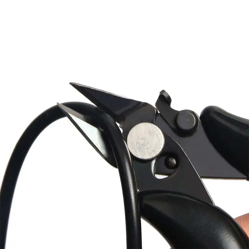 Preto 3.5 polegada preto mini cortadores de cabo de fio corte lado snips flush alicates com ferramentas de mão pinça de bloqueio alicate diagonal