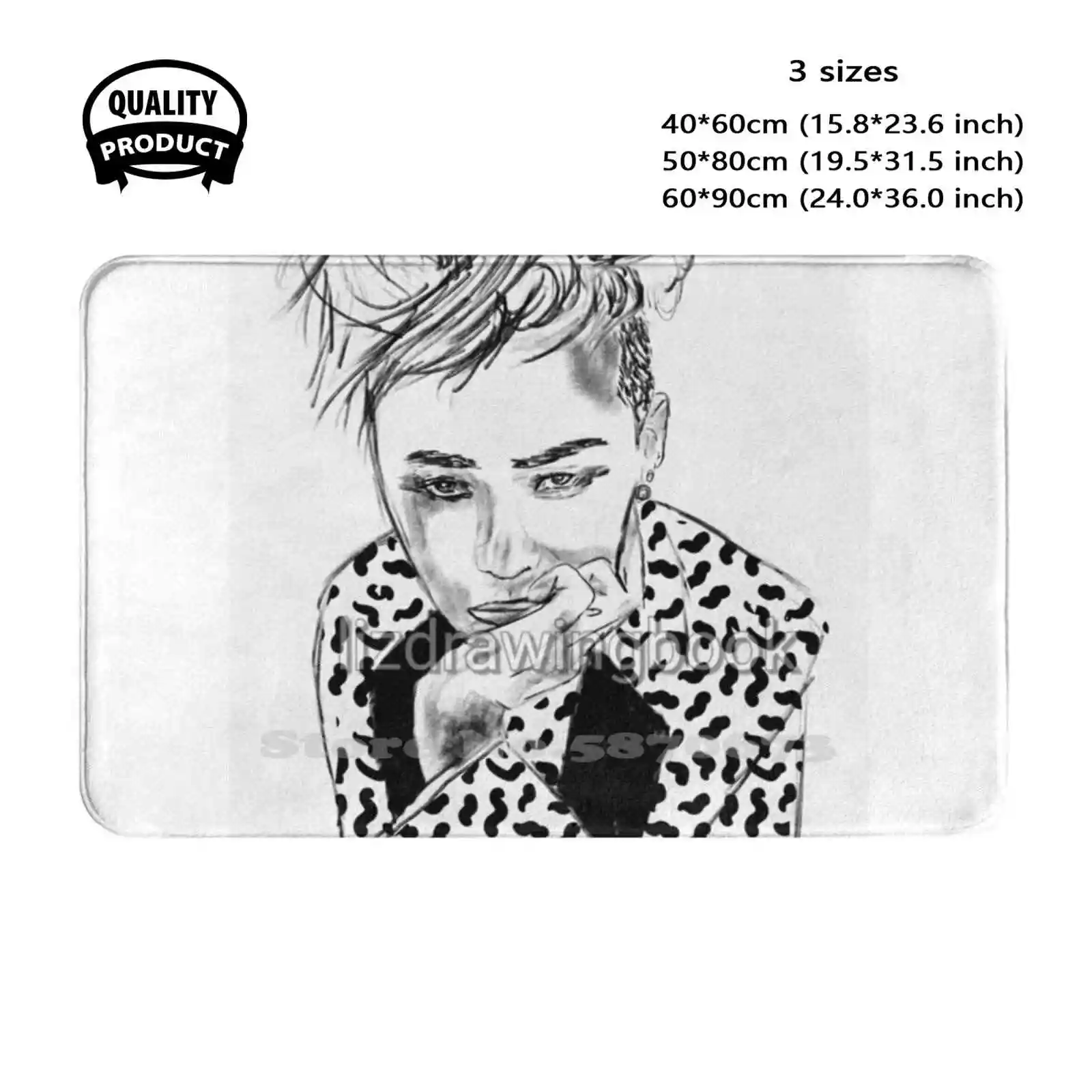 Gdragon Soft Cushion Home Carpet Door Mat Car Rug Gdragonfanart Peaceminusone Kpopfanart Kwonjiyong