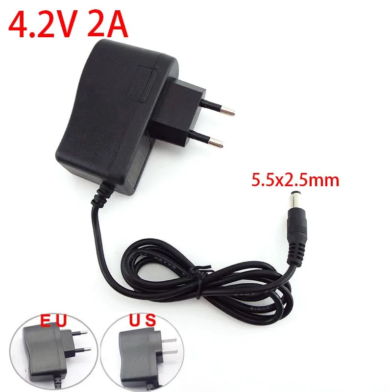 AC 100-240V DC 4.2V 8.4V 12.6V 16.8V 1A 1000MA Power Supply Adapter 8.4 12.6 16.8 V Volt Charger for 18650 Lithium Battery U26 V