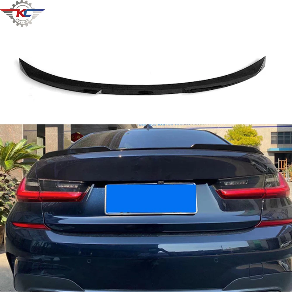 

Gloss Black Rear Trunk Spoiler Back Wings For BMW 3 series G20 2019+ ABS Carbon Print Spoilers