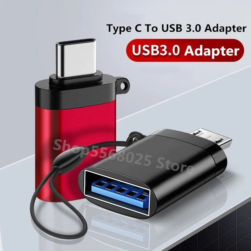 Adaptador USB tipo C OTG, convertidor rápido USB 3,0 a tipo C para MacbookPro, Xiaomi, Huawei