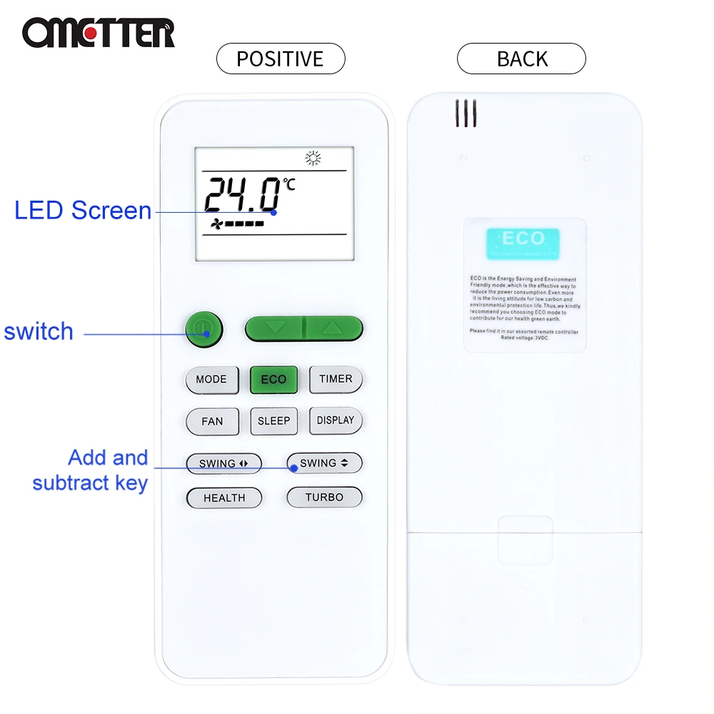GYKQ-52 adapté au contrôleur de conditionnement AC à télécommande TCL DENKA