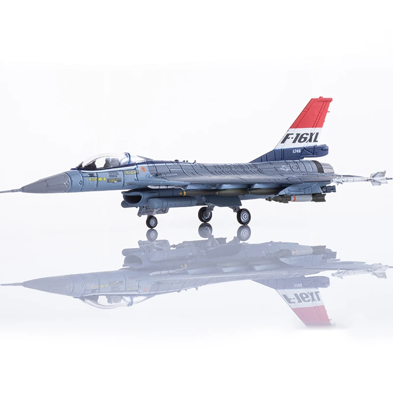 Diecast 1/144 scala US Air Force F16XL F-16XL XL-1 lega Fighter Aircraft Model Metal Toys aereo per esposizione da collezione