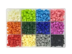 1120pcs 8*8mm Diamond Building Blocks 12 Kinds colors Box packing DIY 3D Small Brick For Children Educational Toy Kids Gifts