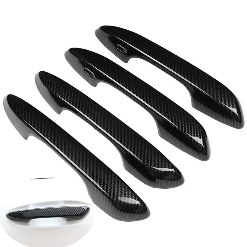 

For Lexus UX UX200 UX250h 2018 2019 2020 2021 2022 Carbon Fiber Chrome Car Door Handle Cover Trim Sticker Styling Accessories