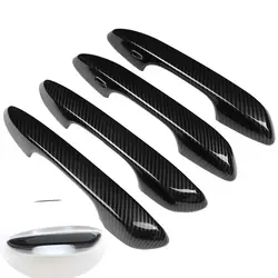 For Lexus UX UX200 UX250h 2018 2019 2020 2021 2022 Carbon Fiber Chrome Car Door Handle Cover Trim Sticker Styling Accessories