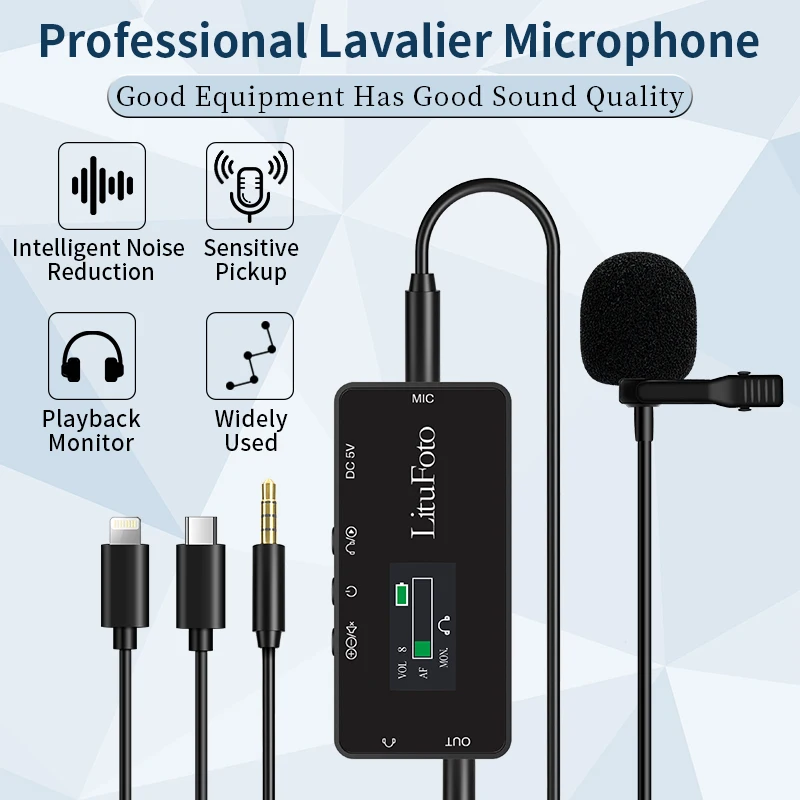 

LituFoto VV18 USB Condenser Recording Microphone For Laptop Windows Cardioid Studio Recording Vocals Voice Over,YouTube-K669