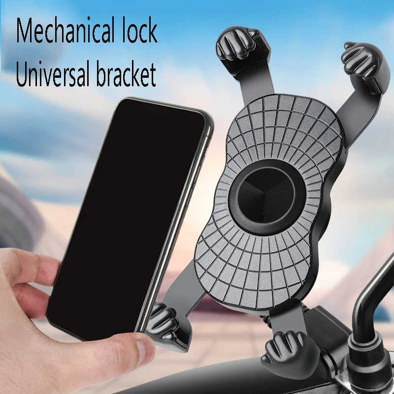 Bicycle Phone Holder for IPhone for Samsung Motorcycle Mobile Cellphone Holder Bike Handlebar Clip Stand GPS Mount Bracket