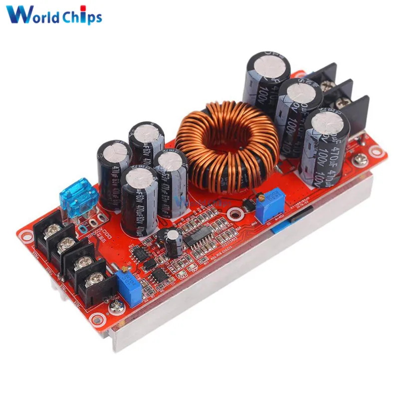 DC 20A 1200W Step-Up Boost Constant Current Module Variable Voltage Power Supply IN 8-60V Step Up Module Top Quality