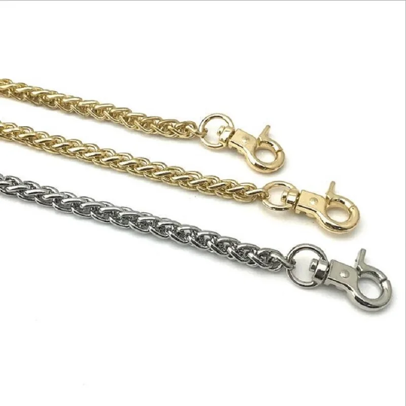 

1pcs Luggage Handbag Hardware Accessories 120cm Open Spring Hook Buckle Matching Shoulder Strap Twist Chain